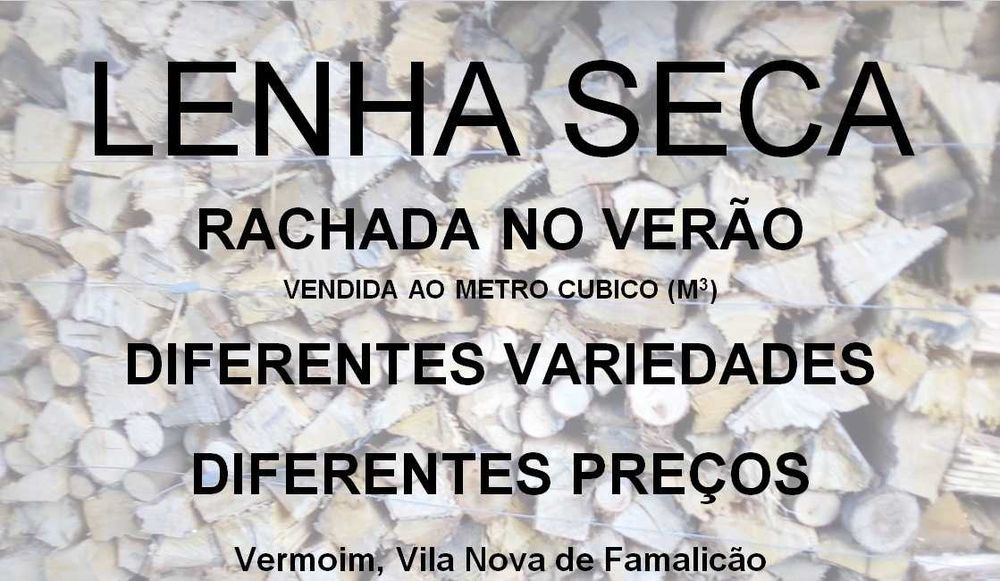 lenha seca rachada