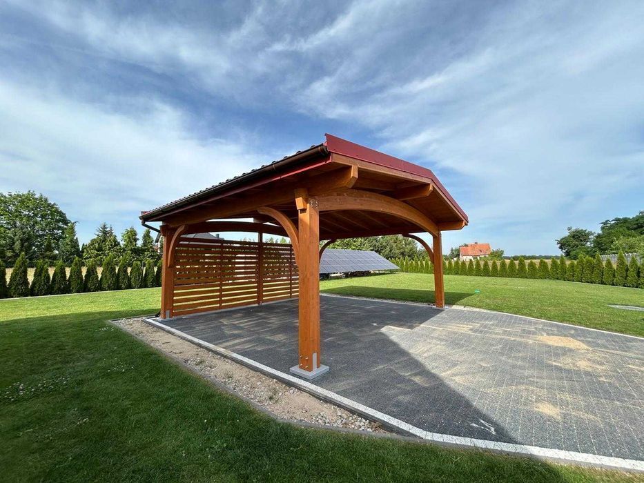 Wiata garażowa drewniana Italia 6x7M BSH