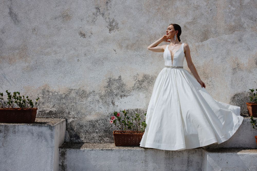 Suknia ślubna kolor ivory inspirowana Justin Alexander model 8970