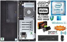 Pç/Torre GAMER DELL 6ªG|i5-3.2G|16G|NVMe512+HDD500|GT1030-2G|5G|W11