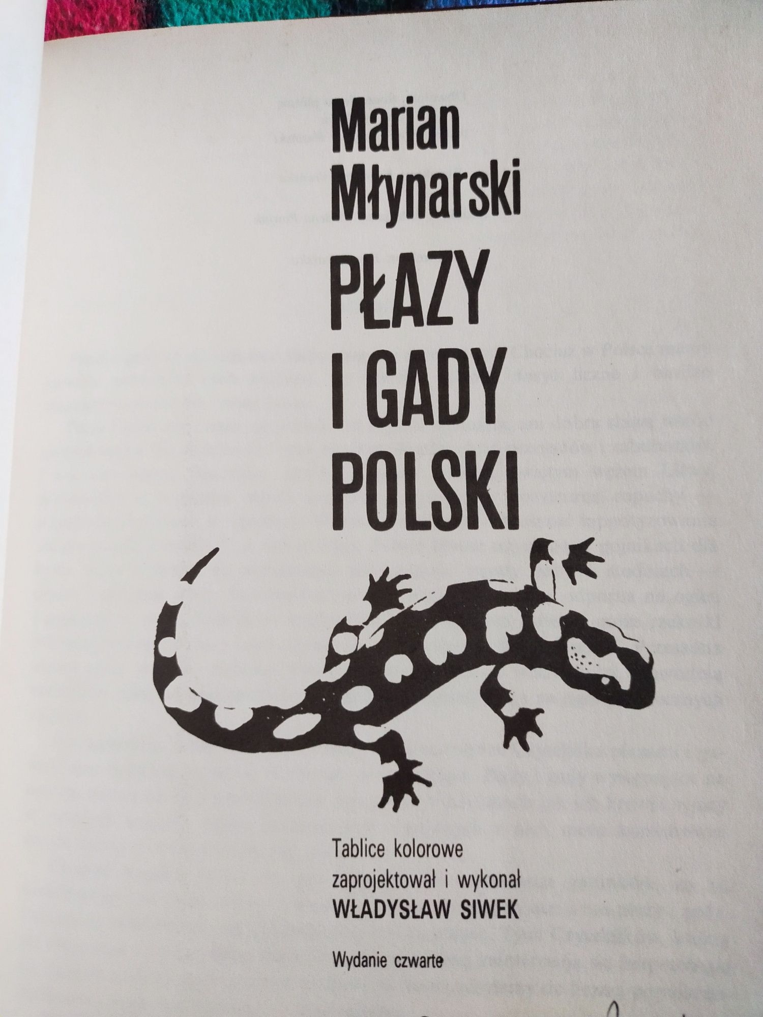 Gady i płazy polski.    Młynarski