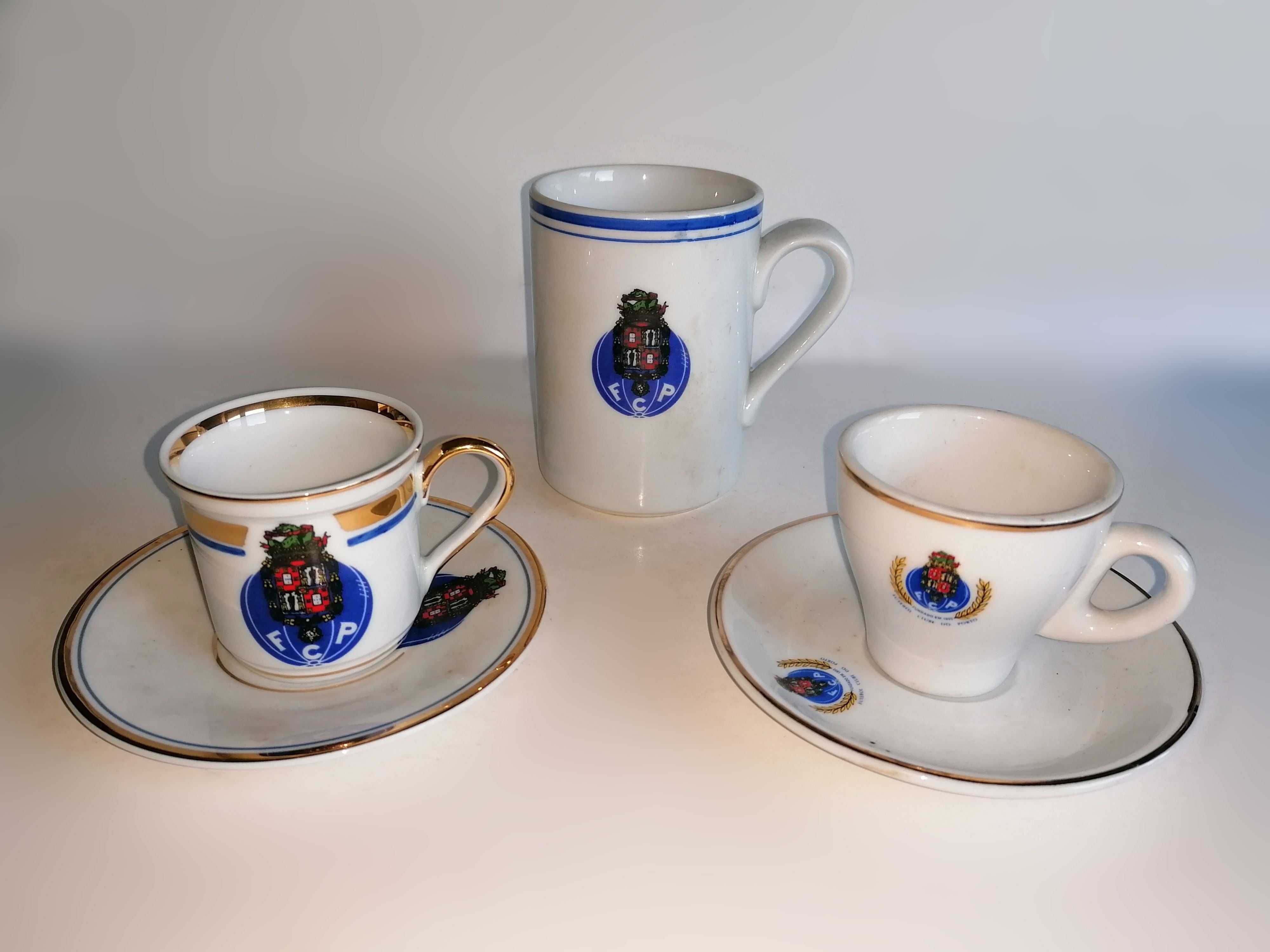 Chávenas / Prato / Caneca Clubes (FC Porto, Benfica)