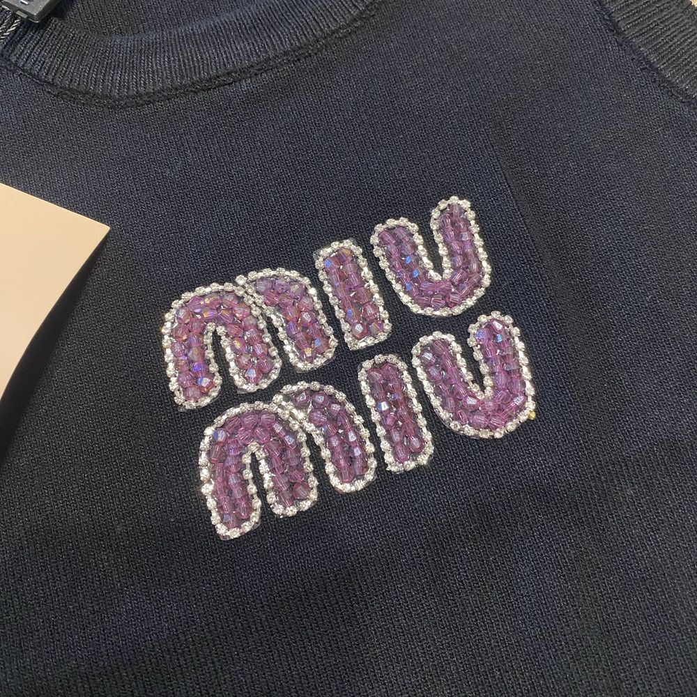Майка Miu miu чорная