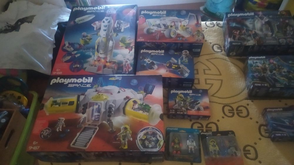 Playmobil space 7 sets novos e selados