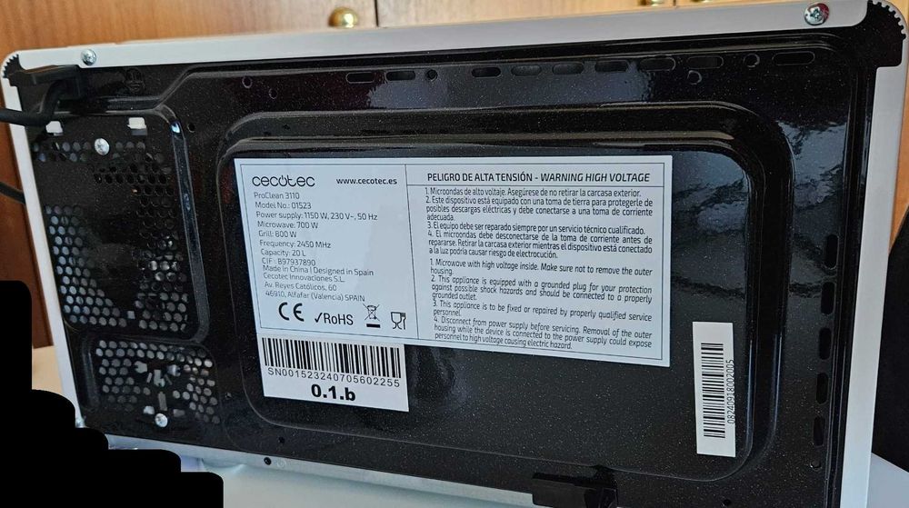 Microondas Cecotec ProClean 3110