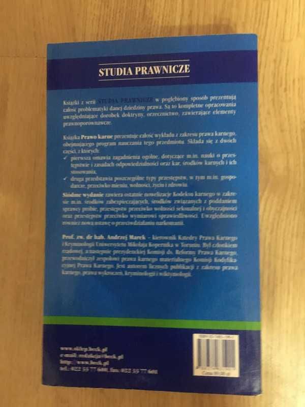 studia prawnicze prawo karne andrzej marek 7 wydanie