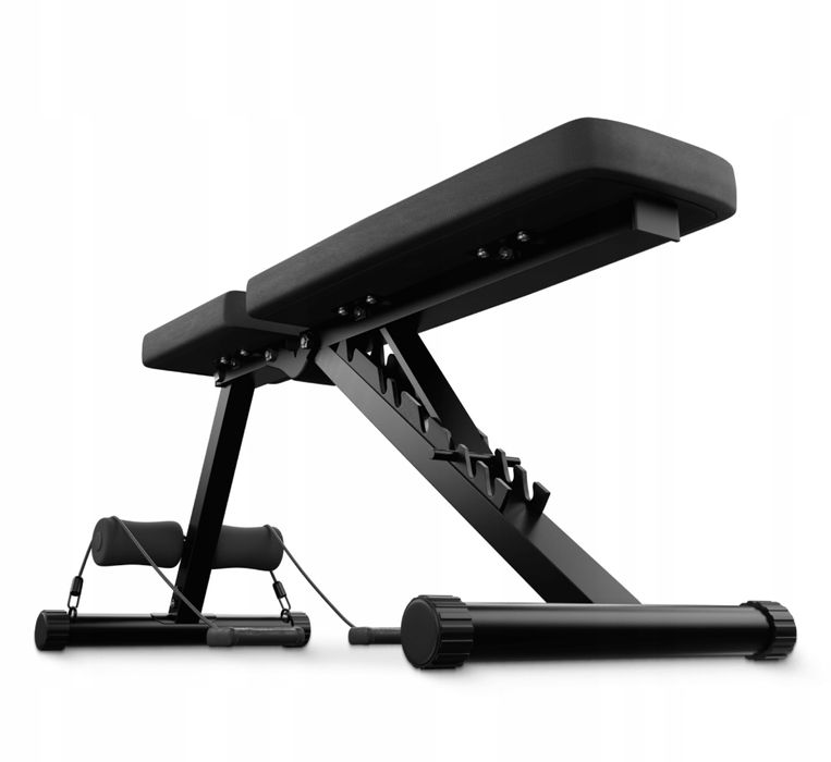 Ławka Ławeczka Treningowa do Ćwiczeń Regulowana Składana Prosta Skośna