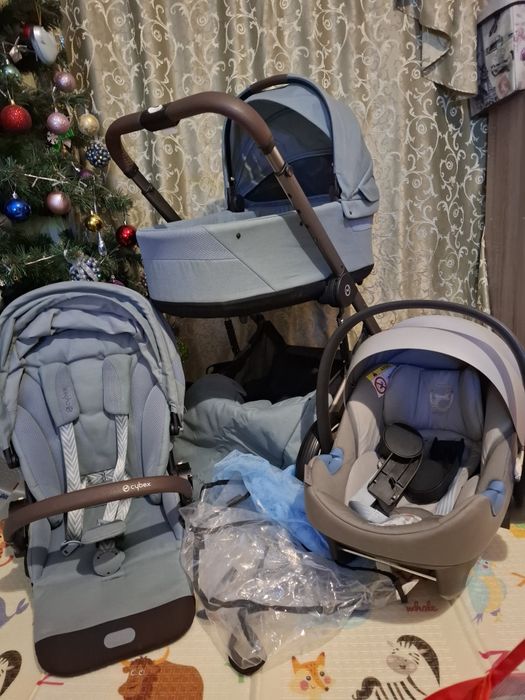 Cybex Balios S Lux 3 в 1 Sky Blue на шасі Taupe!