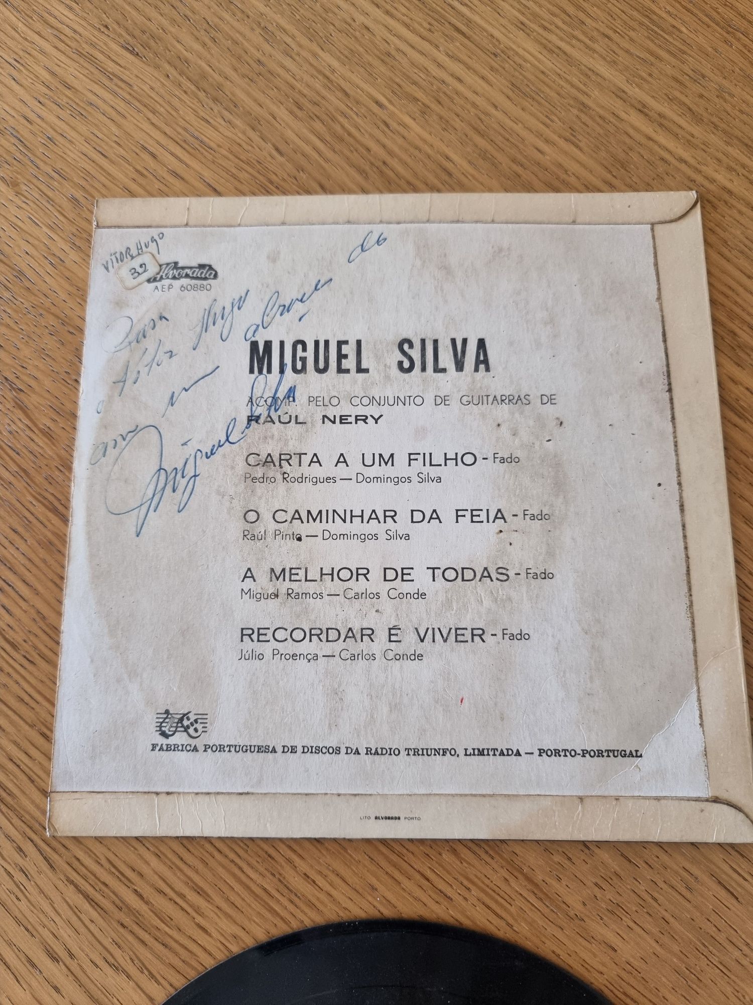 Vinil Miguel Silva Autografado - Alvorada