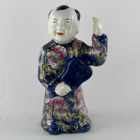 Figura “laughing boy” porcelana da China, 2ª metade do séc. XX