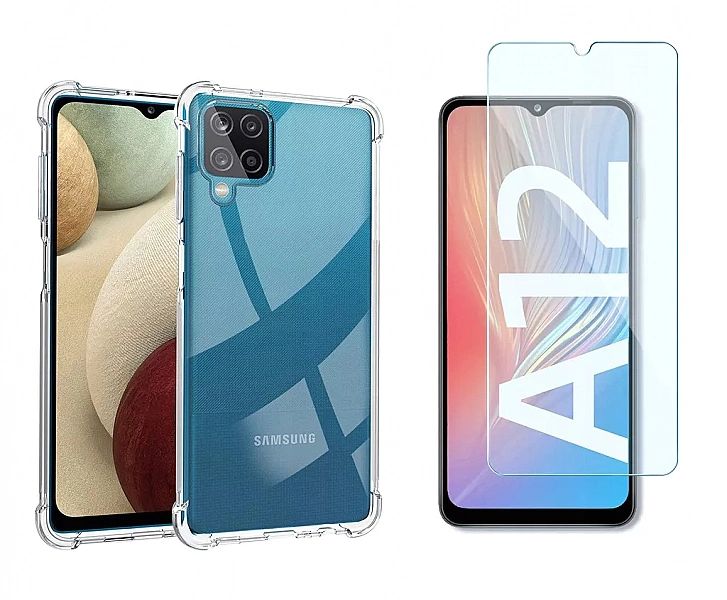 Etui Bezbarwne + Szkło do Samsung Galaxy A12