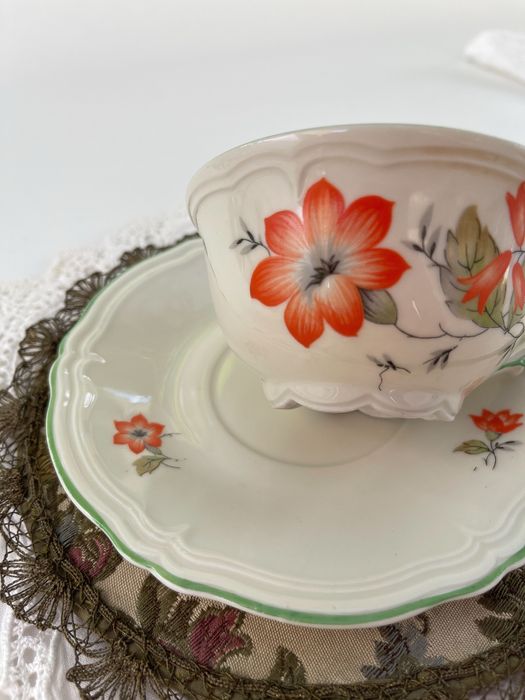 Чайні пари вінтаж фарфор Німеччина кавові пари чашка і блюдце