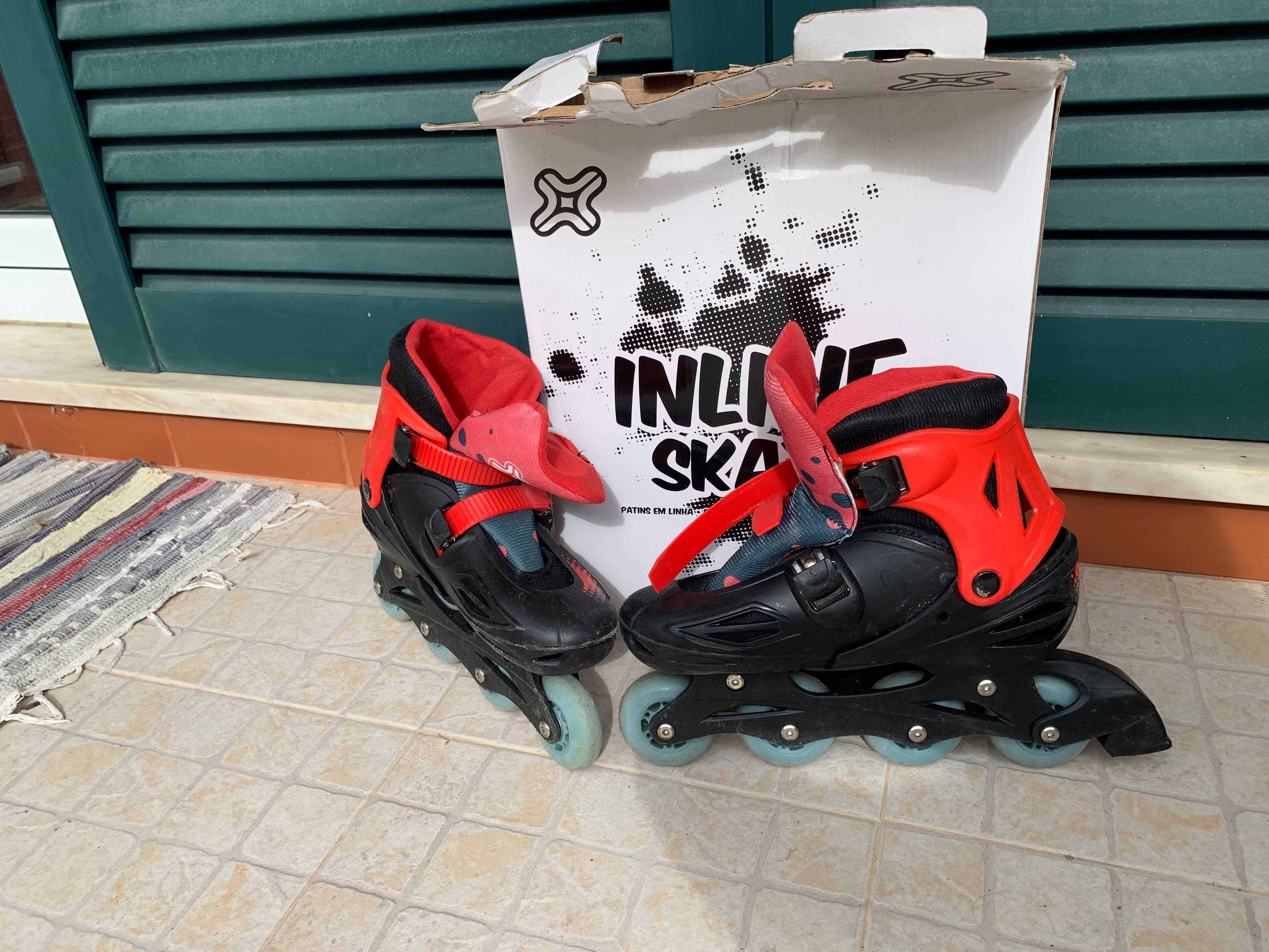 Patins em linha para criança/adulto