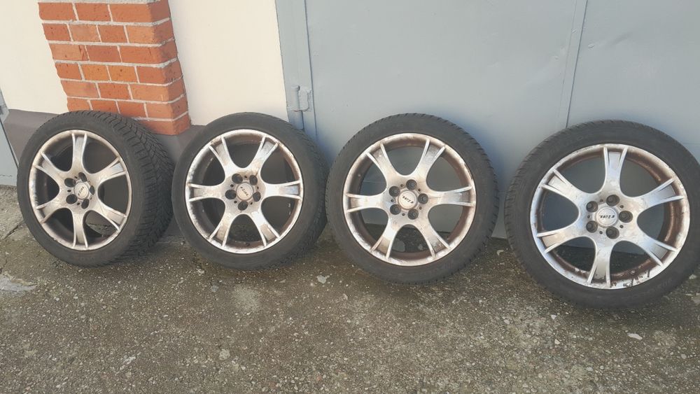 Koła aluminiowe 17 cali opony zimowe renault megane laguna