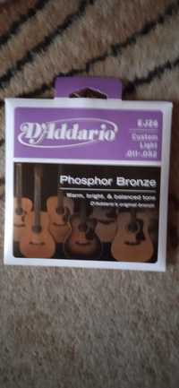 Struny D'Addario EJ26 Phosphor BronzeAcousticGuitar Strings,11-52