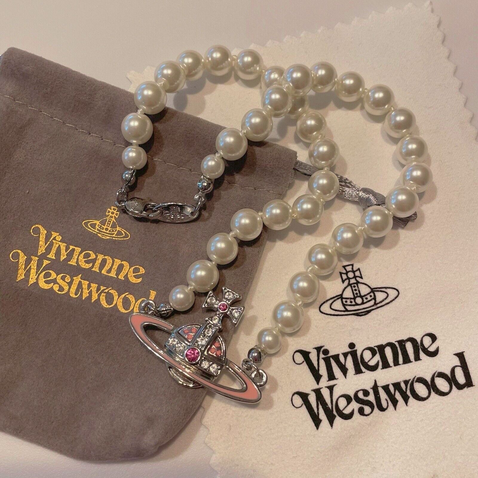 Ожерелье чокер жемчуг Вивьен Вествуд Vivienne Westwood колье