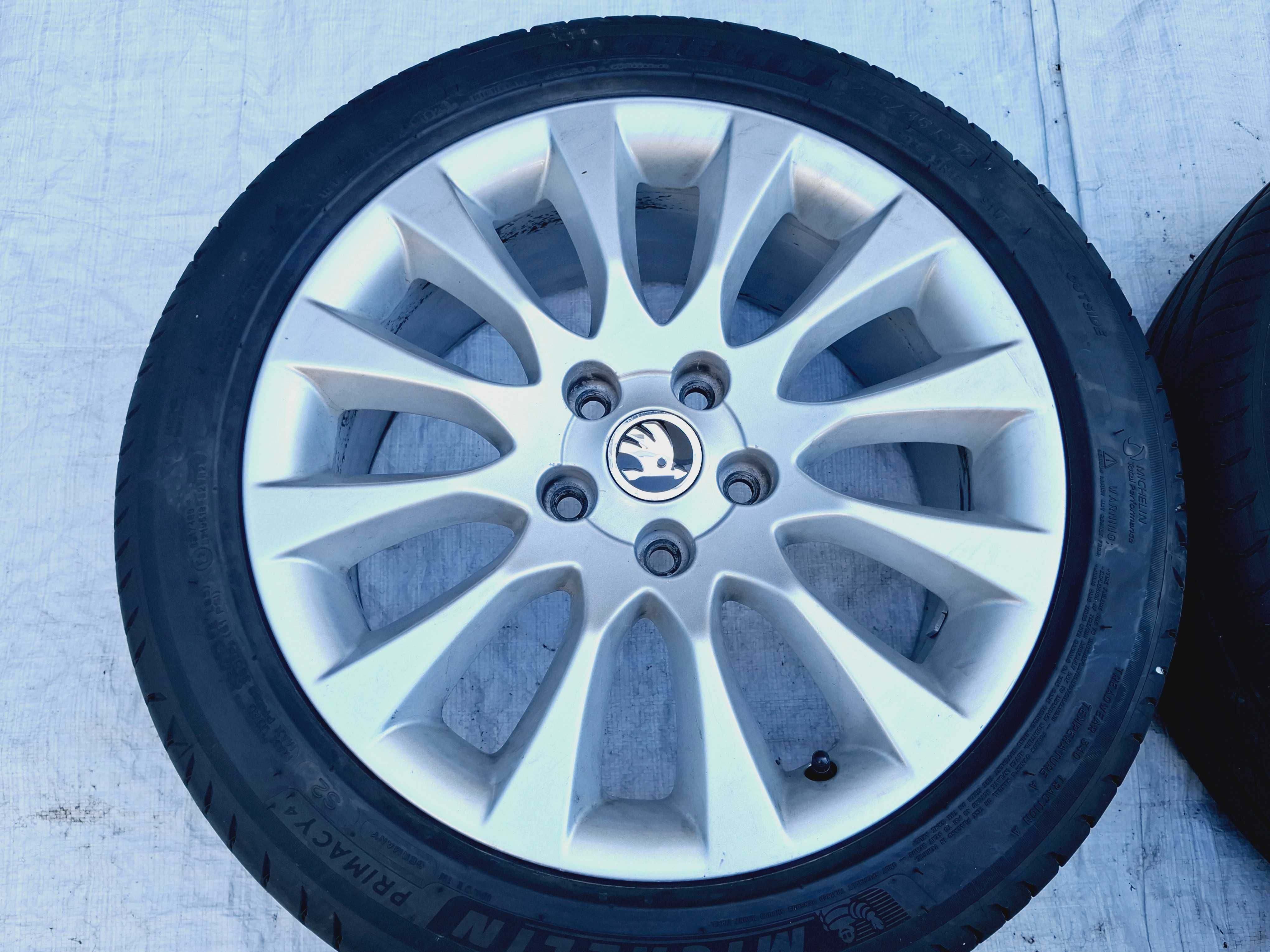 koła felgi aluminiowe z oponami skoda octavia iii superb ii 17 micheli