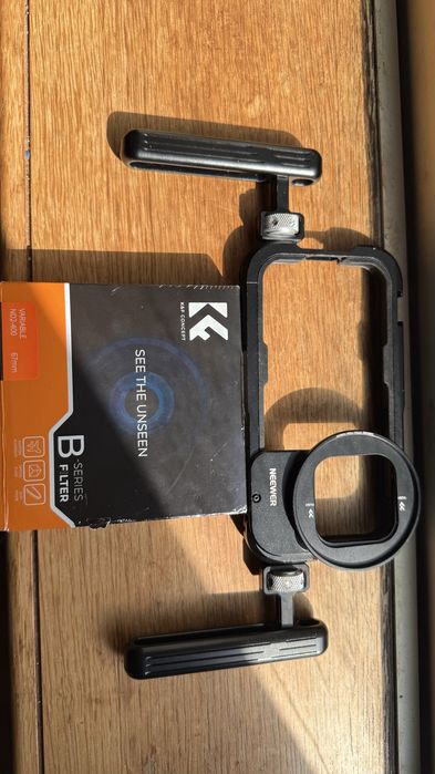 Kit NEEWER Rig para IPhone 15 pro com ND filters