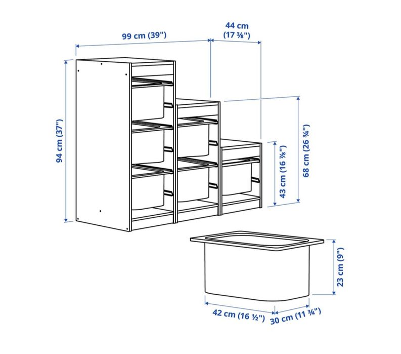 TROFAST Arrumação brinquedos