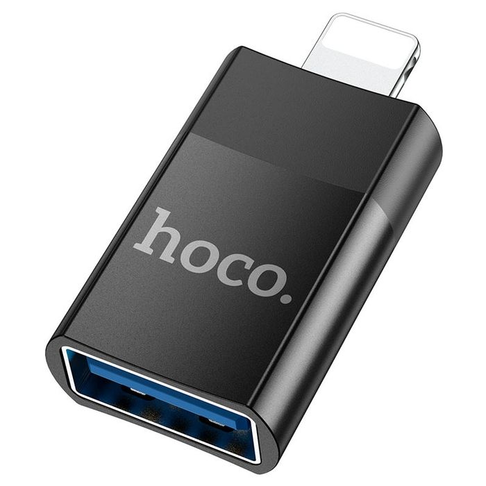OTG Переходник Hoco UA17 iPhone Male to USB female USB2.0 адаптер