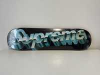 Supreme Chrome Logo Skateboard Deck Black S/S 20