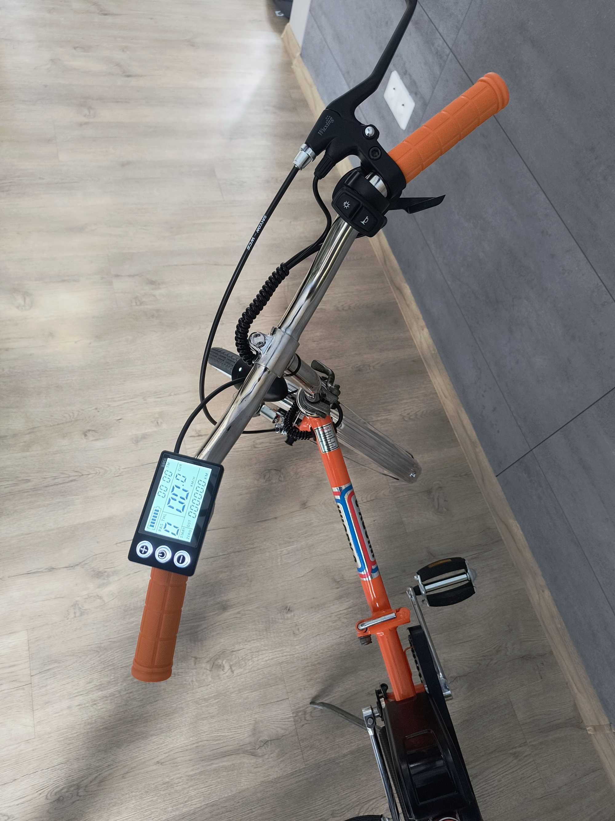 Wigry 3, e-wigry, rower elektryczny, klasyk PRL - pomarańczowy