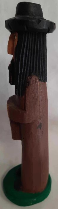 Żyd Judaika Rzeźba Ludowa Drewno Cepelia Sygnatura