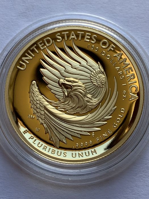 Золота монета «Соняшник» високий рельєф,пруф