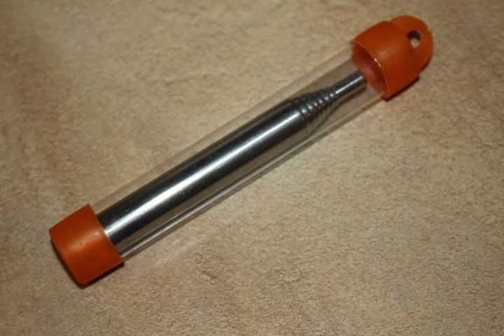 Телескопічна трубочка для розпалювання багаття. Трубка розжига костра.