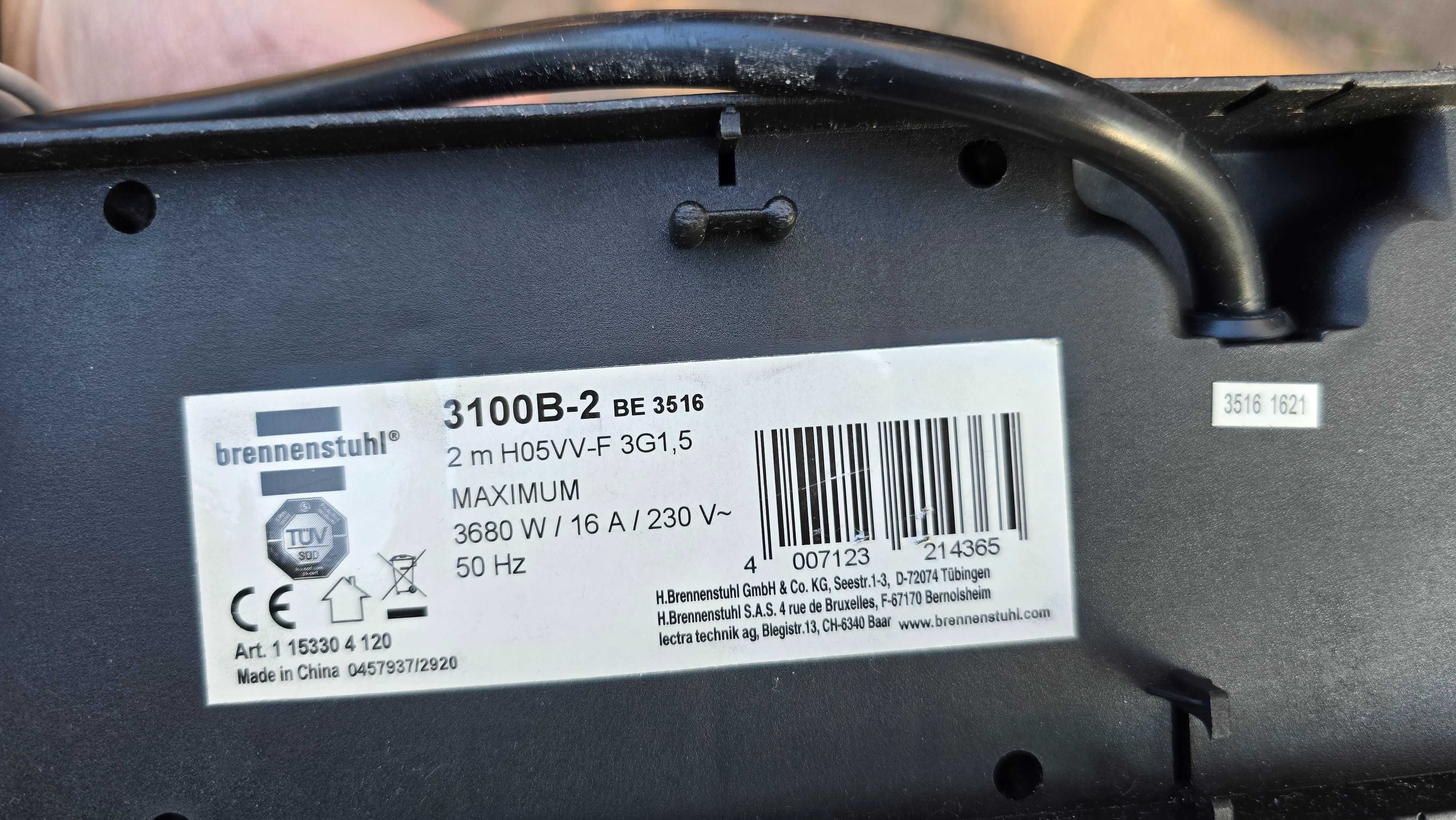Listwa zasilająca Premium-Alu-Line 10 gniazd 2m