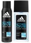 Zestaw Adidas Ice Dive dezodorant 75ml spray+spray 150 ml