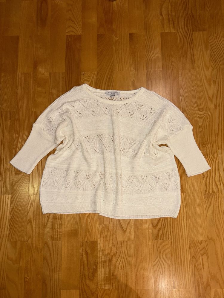 ażurowy koronkowy sweter oversize Amisu