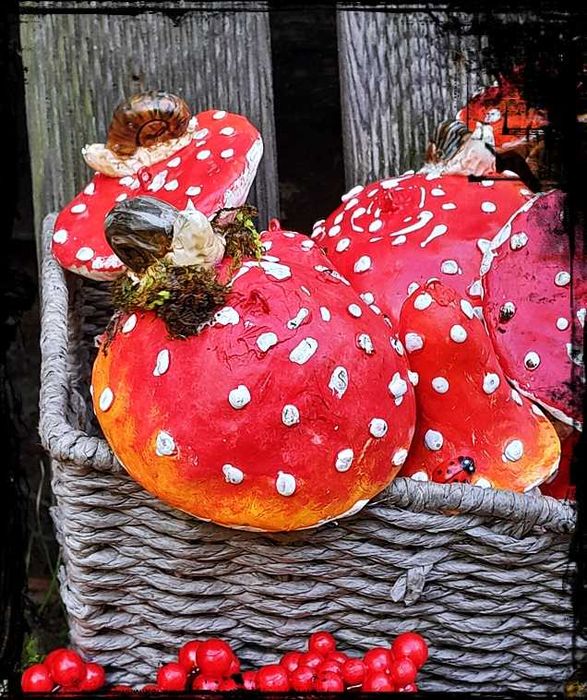 Grzybki muchomorki - zawieszki Boże Narodzenie, święta