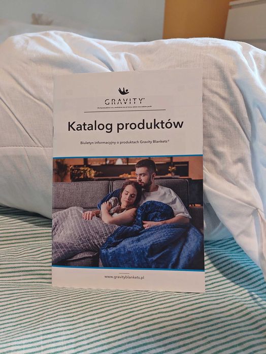Nowa kołdra obciążeniowa Gravity 8 kg 150x120 cm w szarej poszewce
