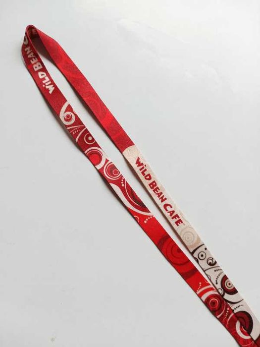 Smyczka na klucze czerwona biała Smycz na telefon WBC