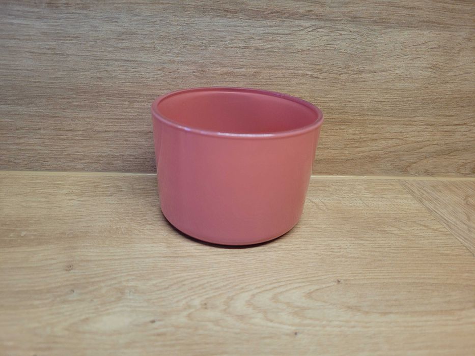 Pojemnik szklany z drewnianą pokrywą, pojemniki po świecach różne