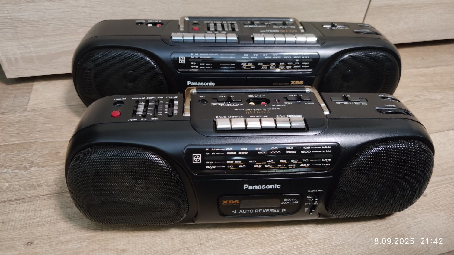 Магнитофон Panasonic RX-FS 470 и RX-FT570