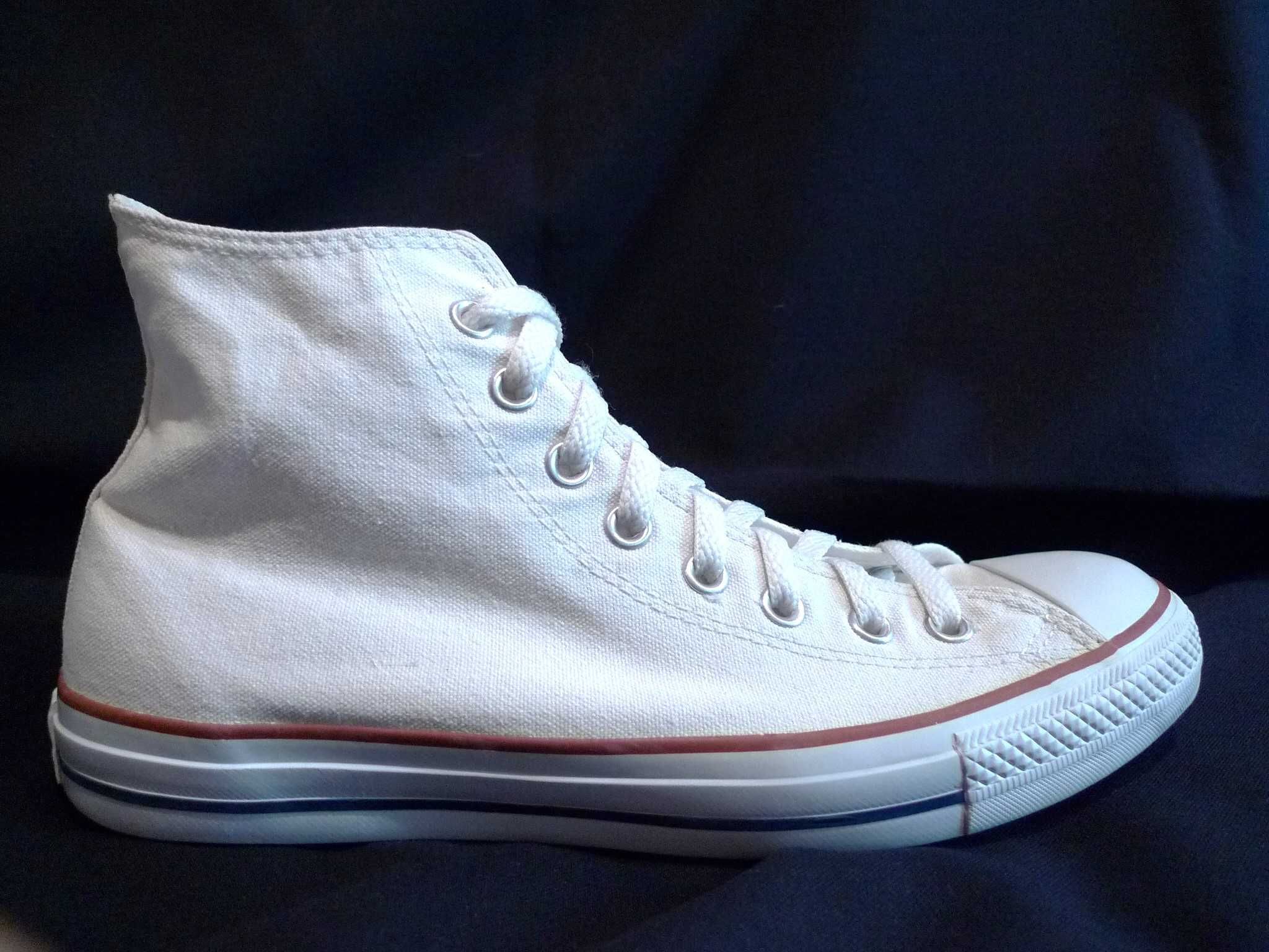 CONVERSE All Star r.44/28cm Trampki tekstylne wysokie białe