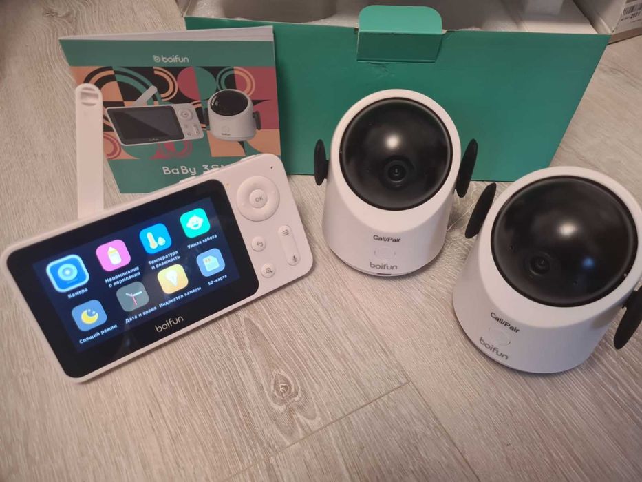 Відеоняня, дитячий монітор Boifun Baby 3SM з двома камерами