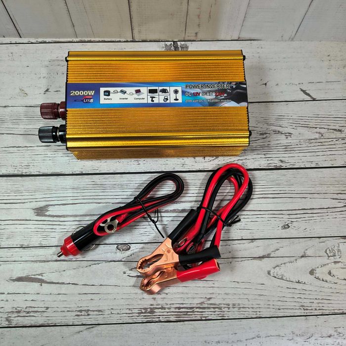 Power 2 кВат инвертор 12 220 для дома и авто