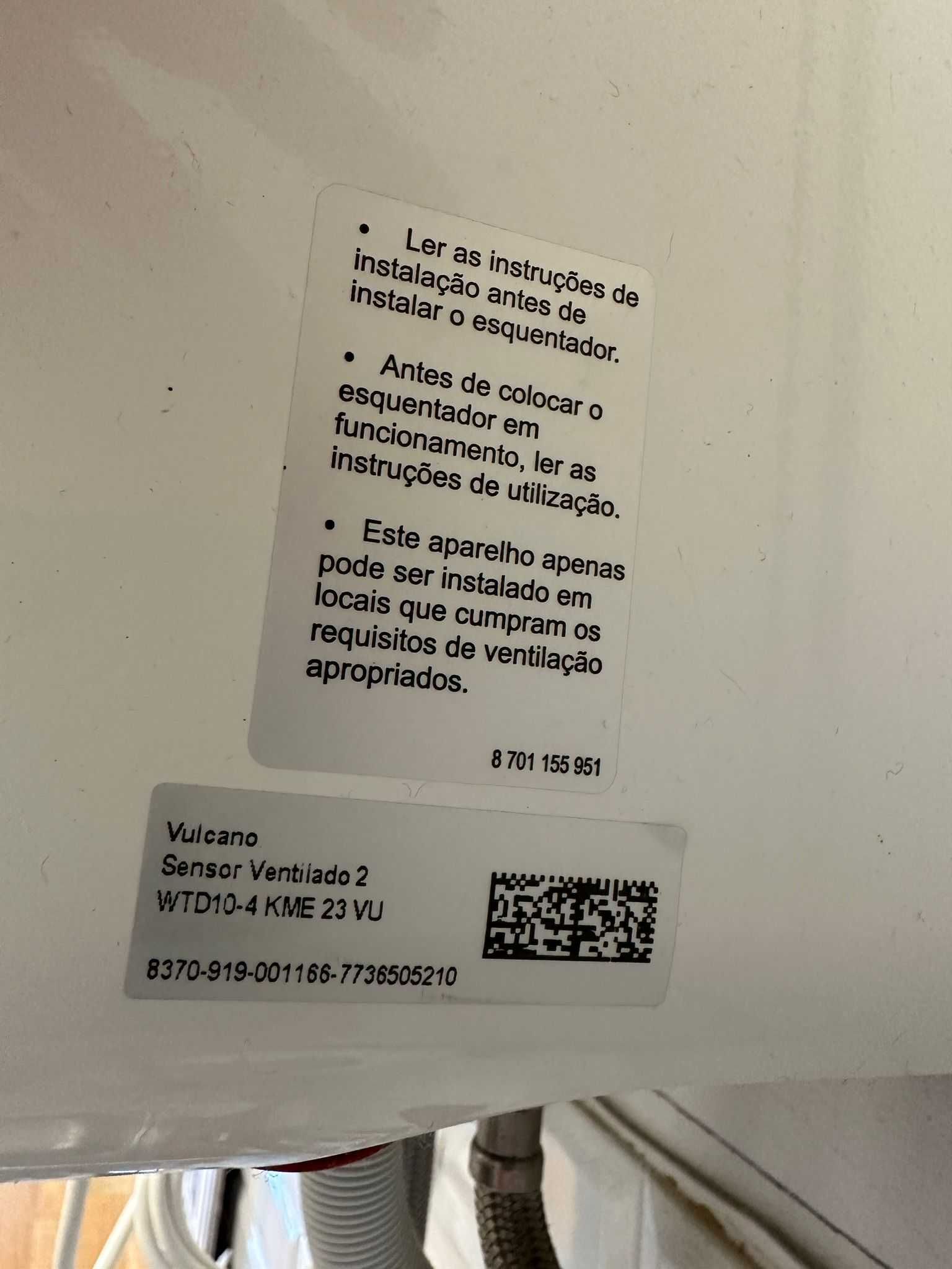 Esquentador Ventilado como novo