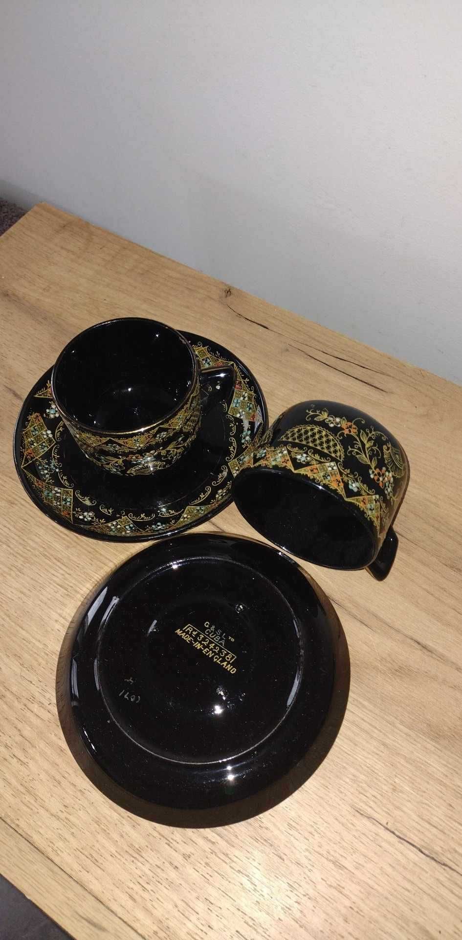 Stara porcelana Gibson sons filiżanka do herbaty z dekoracją UT cuba