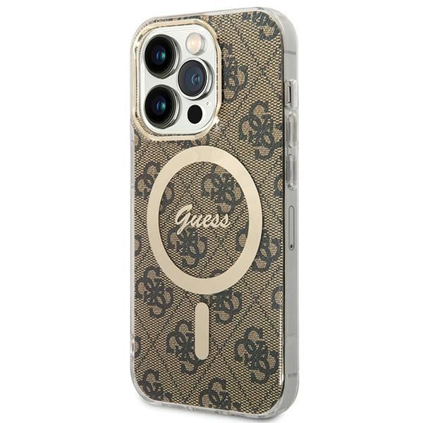 Guess GUHMP15LH4STW iPhone 15 Pro6.1" brązowy/brown hardcase IML 4