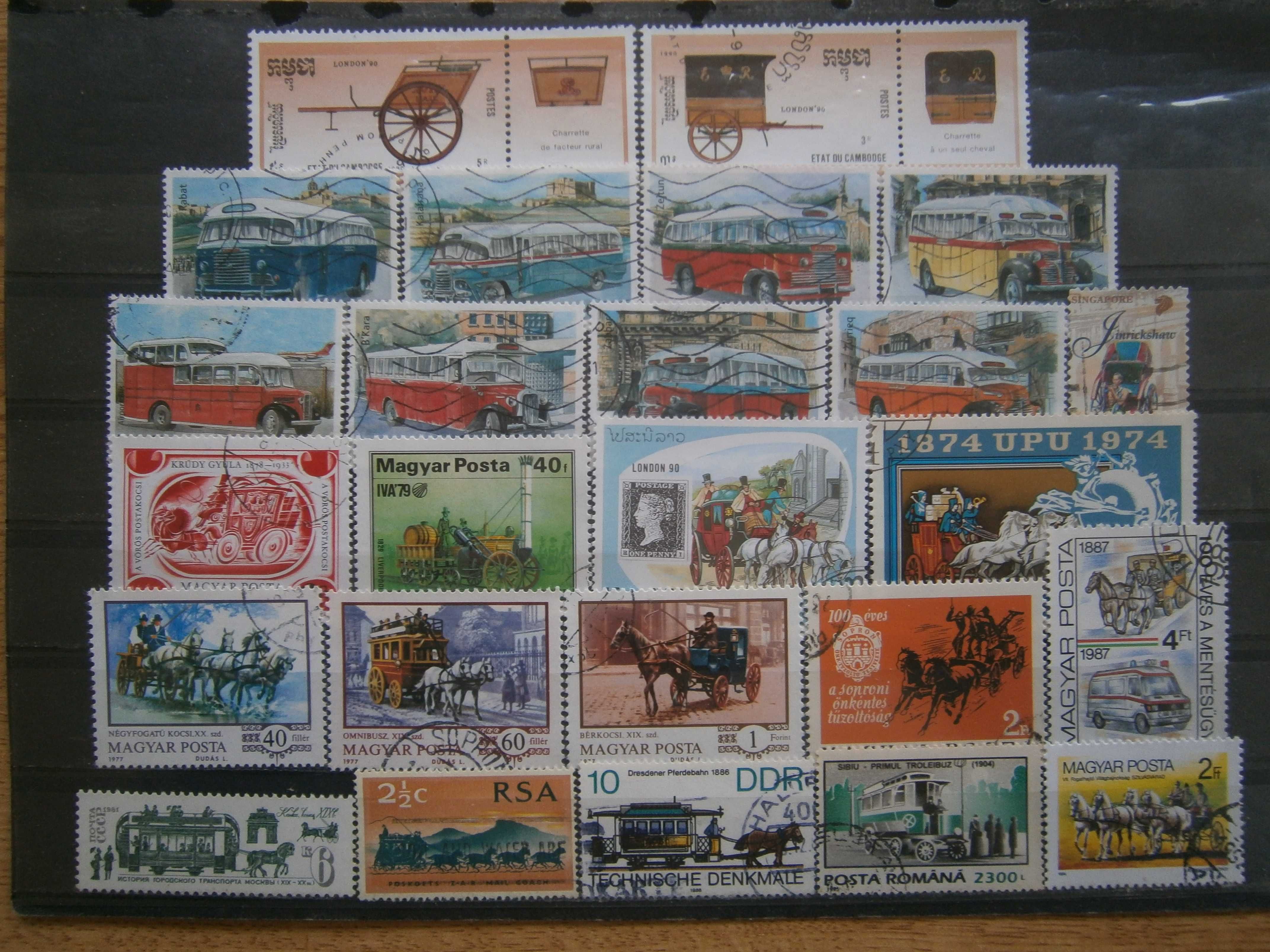 25 selos do tema Transportes antigos