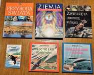 6 książek edukacyjnych - ziemia przyroda zwierzęta świat wokół nas