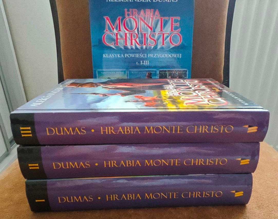 Hrabia Monte Christo - Dumas t. 1-3 w etui Wyd. Dolnośląskie NOWE