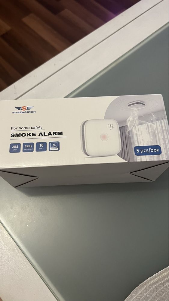 Smoke alarm 5pcs box 85dB spreadtrone