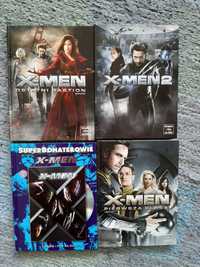 film DVD X-men,X-man 2, X-man. Ostatni Bastion, X-man. Pierwsza klasa.