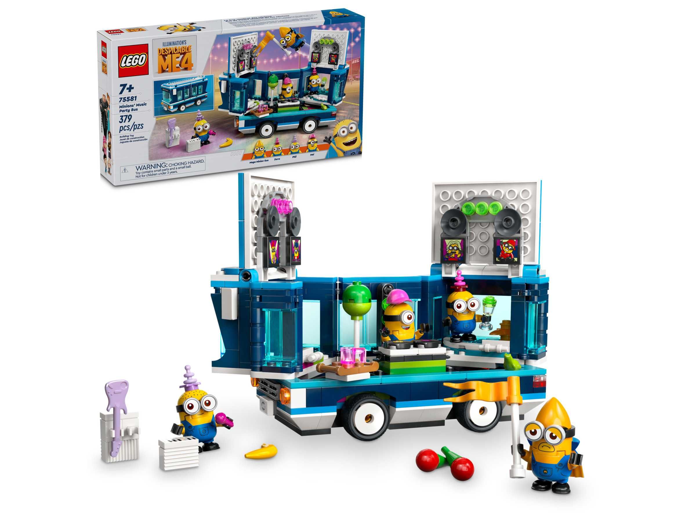 Конструктор LEGO Minions 75581 Миньоны и автобус для вечеринок