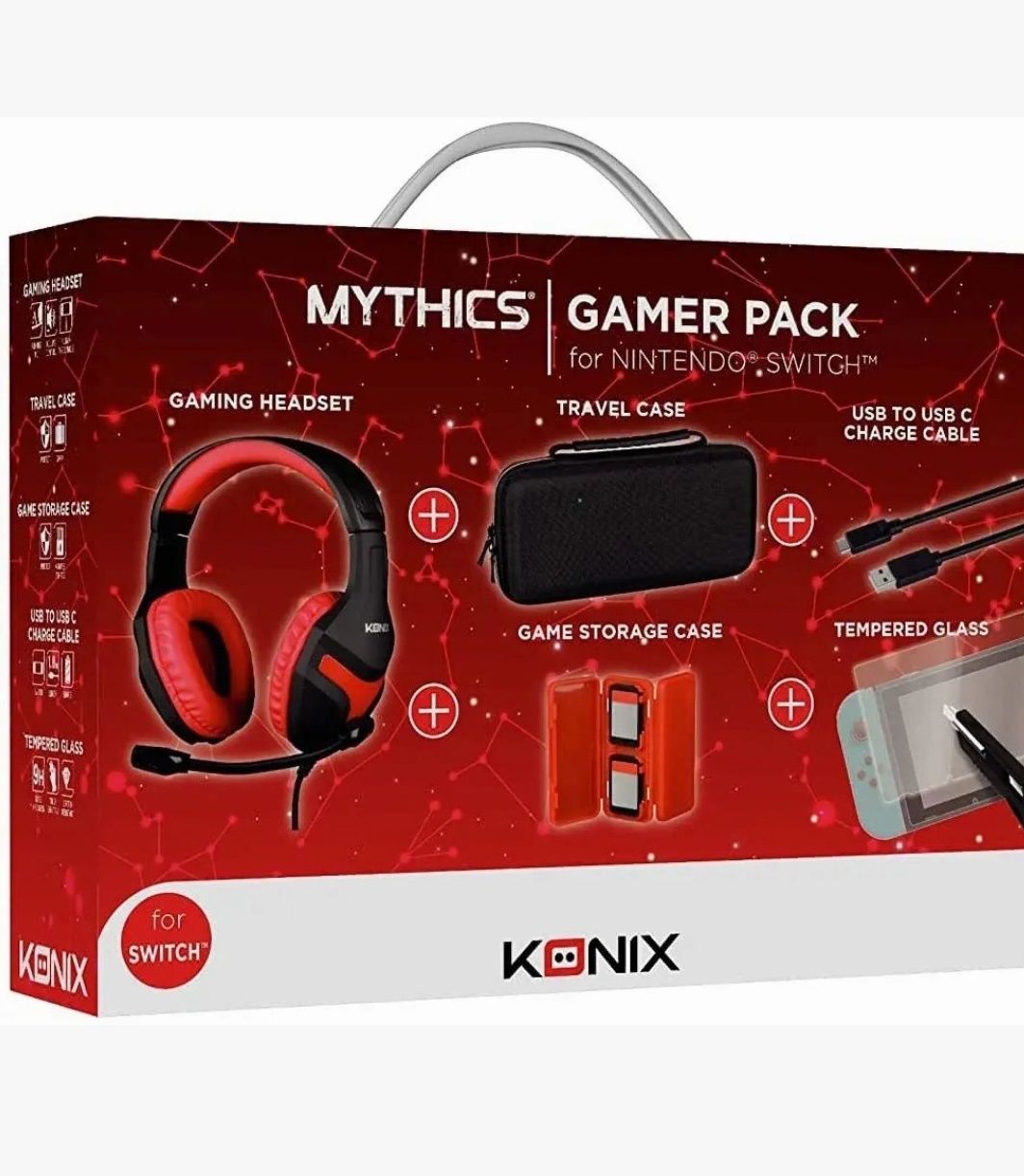 Zestaw akcesoriów KONIX Mythics KX-GPK-NS Nintendo świętach  OLED
